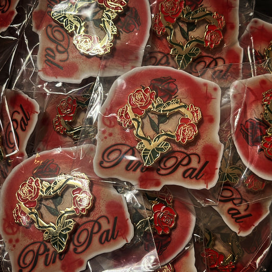 Gold Roses New Era Frame - Pin Pals